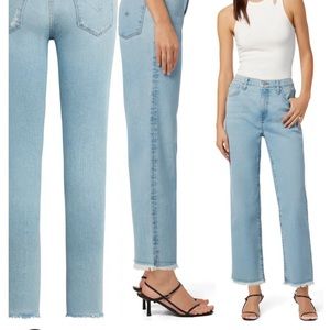 Hudson Noa Mid Rise Crop Straight Jeans